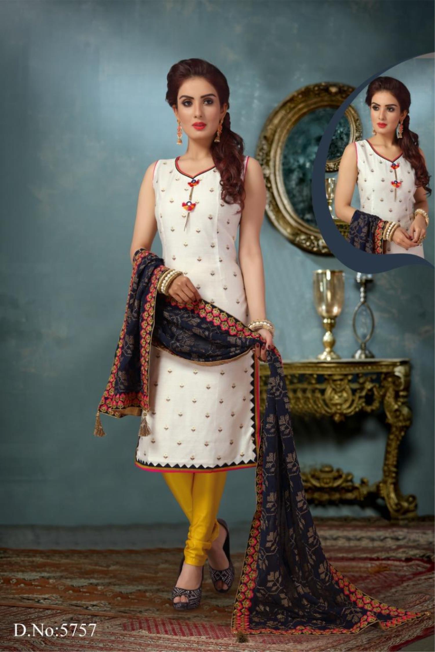 Elegant Kameez Trouser Dupatta White Dress Pakistani Online – Nameera by  Farooq