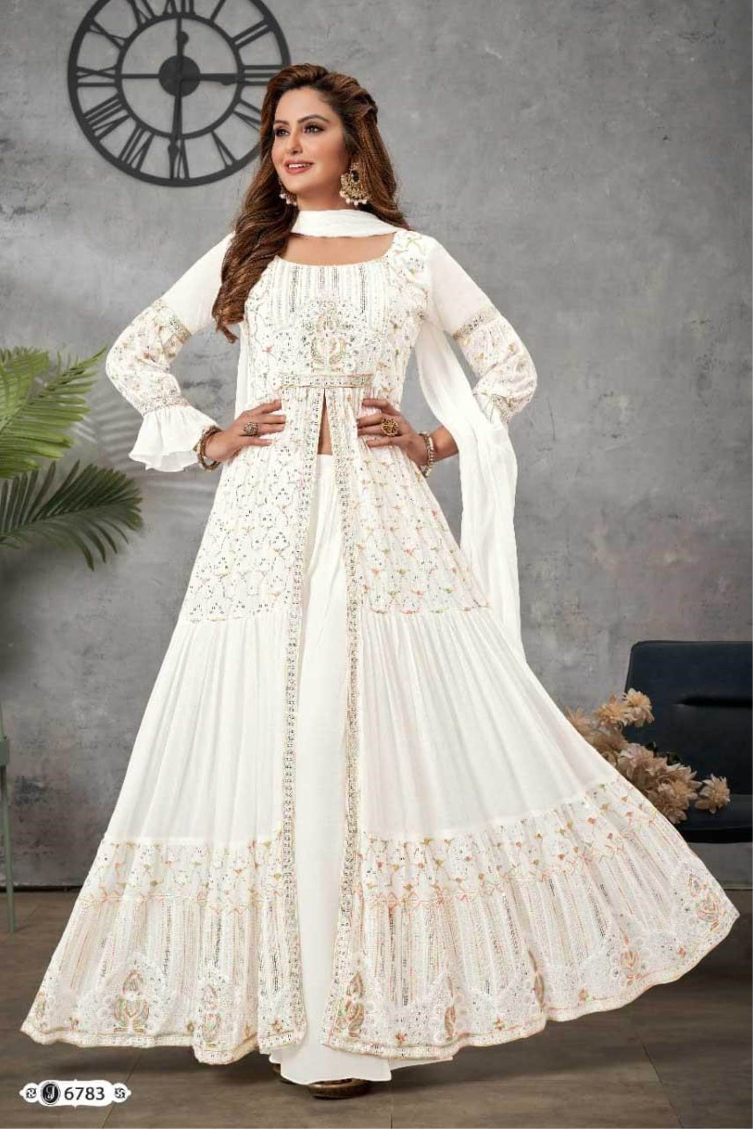 Buy party wear long Anarkali Salwar suits/kameez dresses online shopping @  cash on delivery - low price (sale)