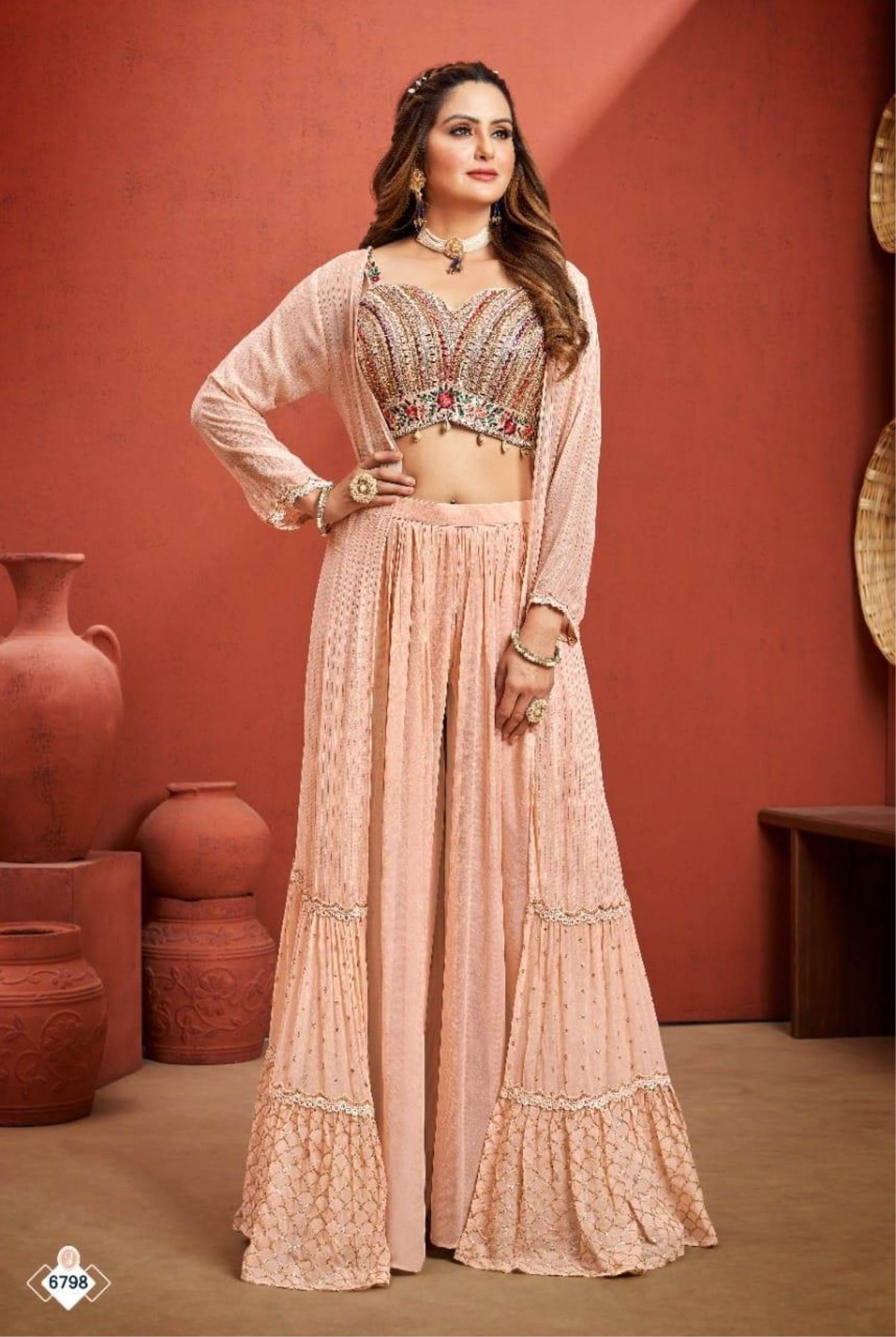 Lehenga plazo hot sale suit