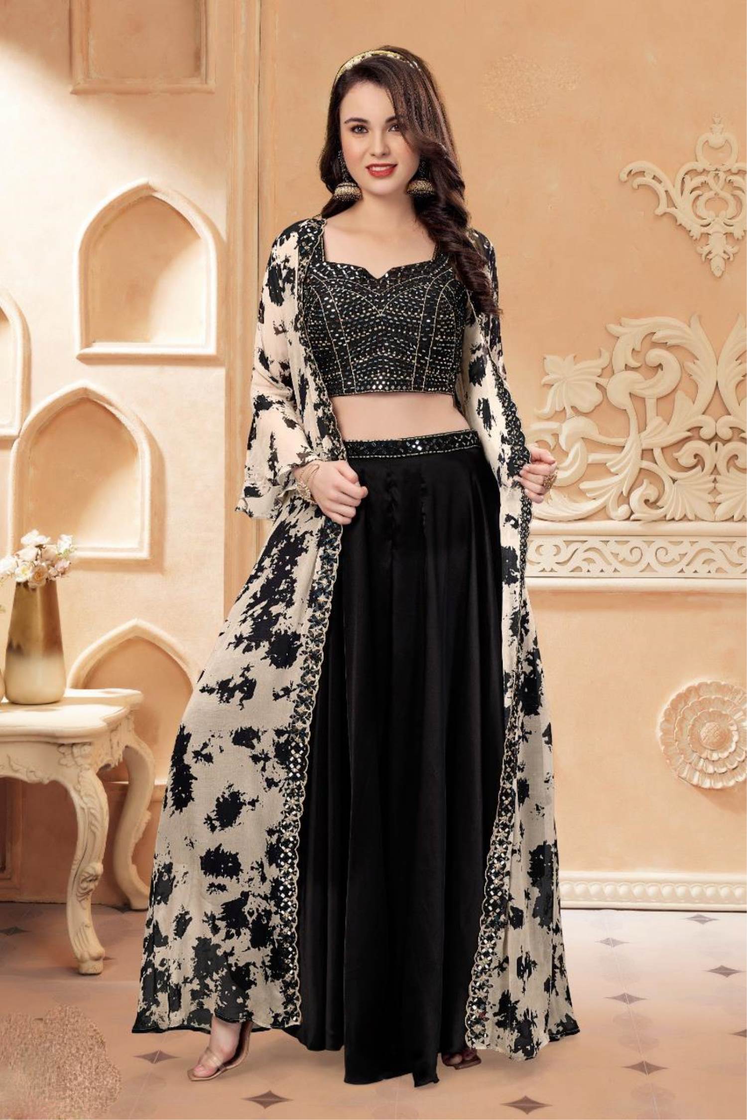 Beautiful Lehenga with western blouse. | Blouse design models, Blouse  designs, Indian fashion