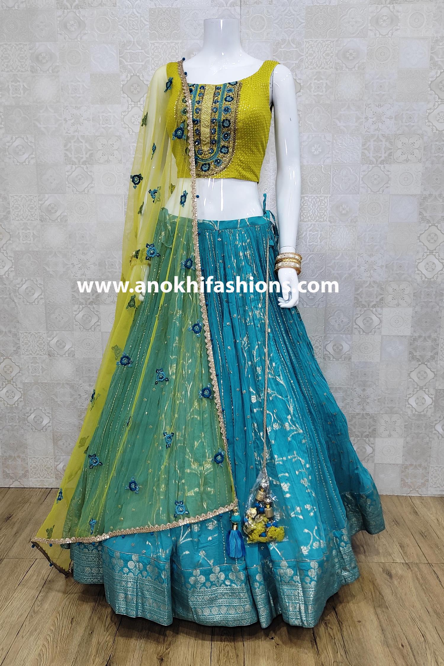 Parrot Green Color Party Wear Straight Long Suit With Designer Dupatta ::  ANOKHI FASHION