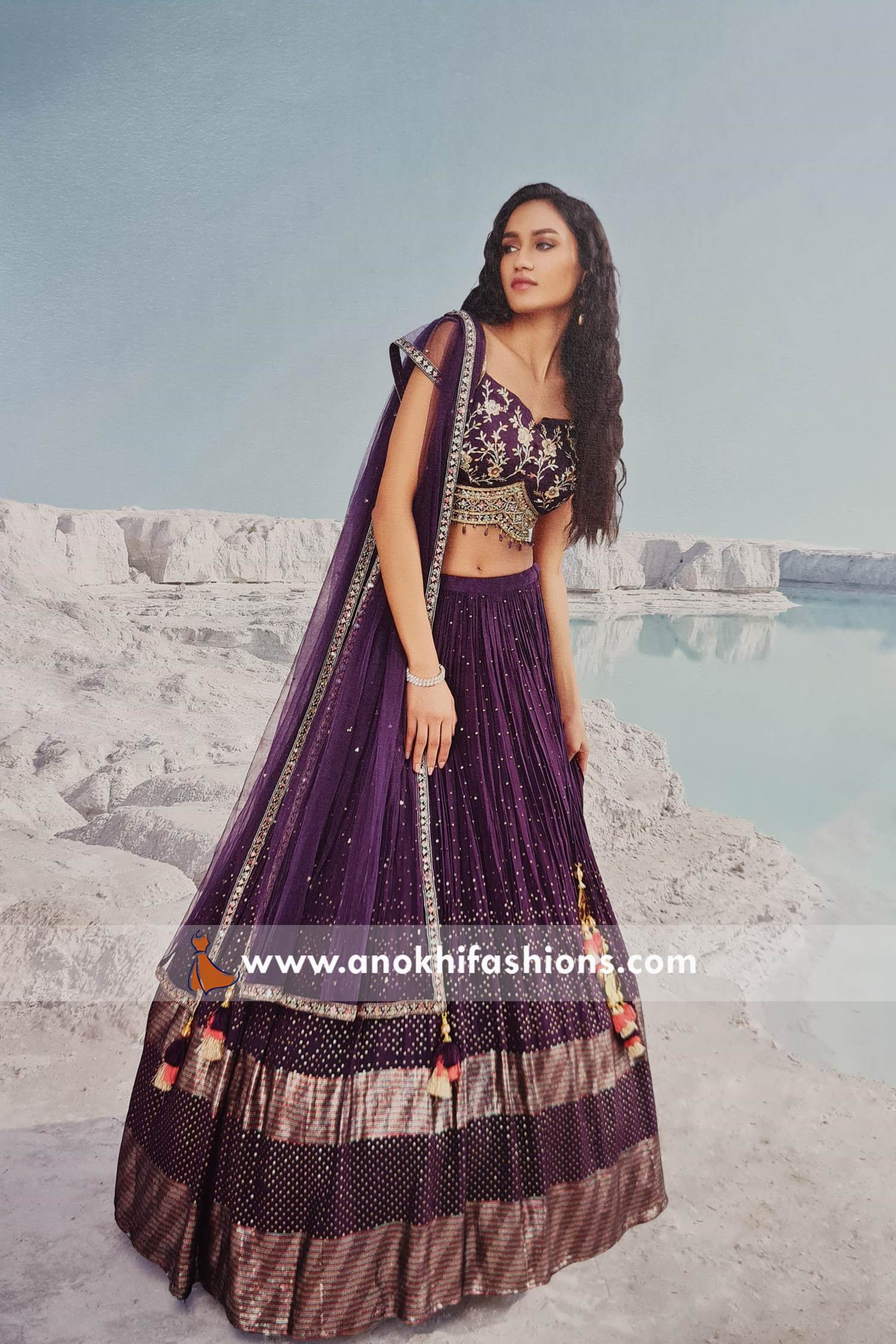 Maroon Bridal Lehenga – Vasansi Jaipur