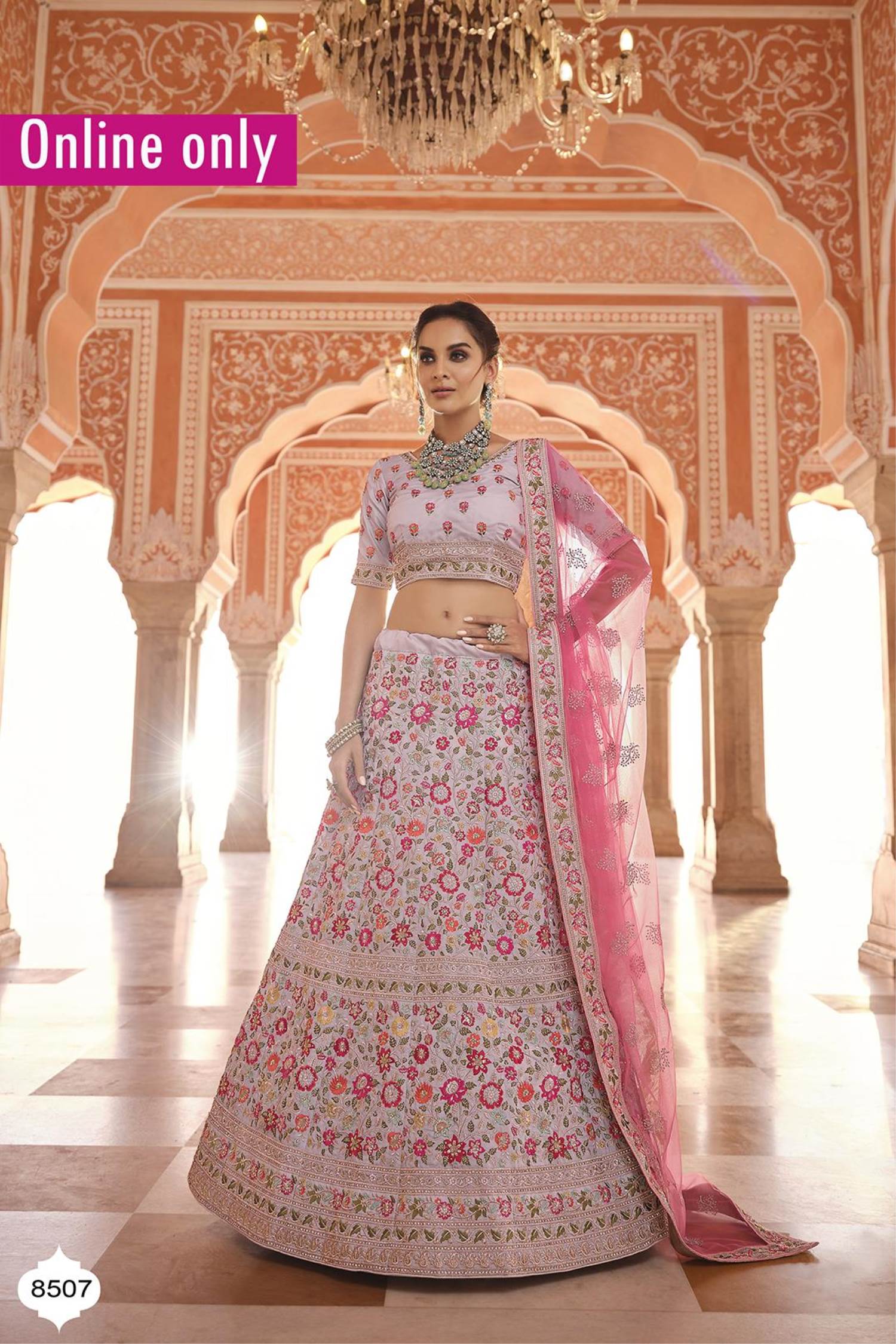 Grey Designer Party Wear Lehenga Online Design – TheDesignerSaree