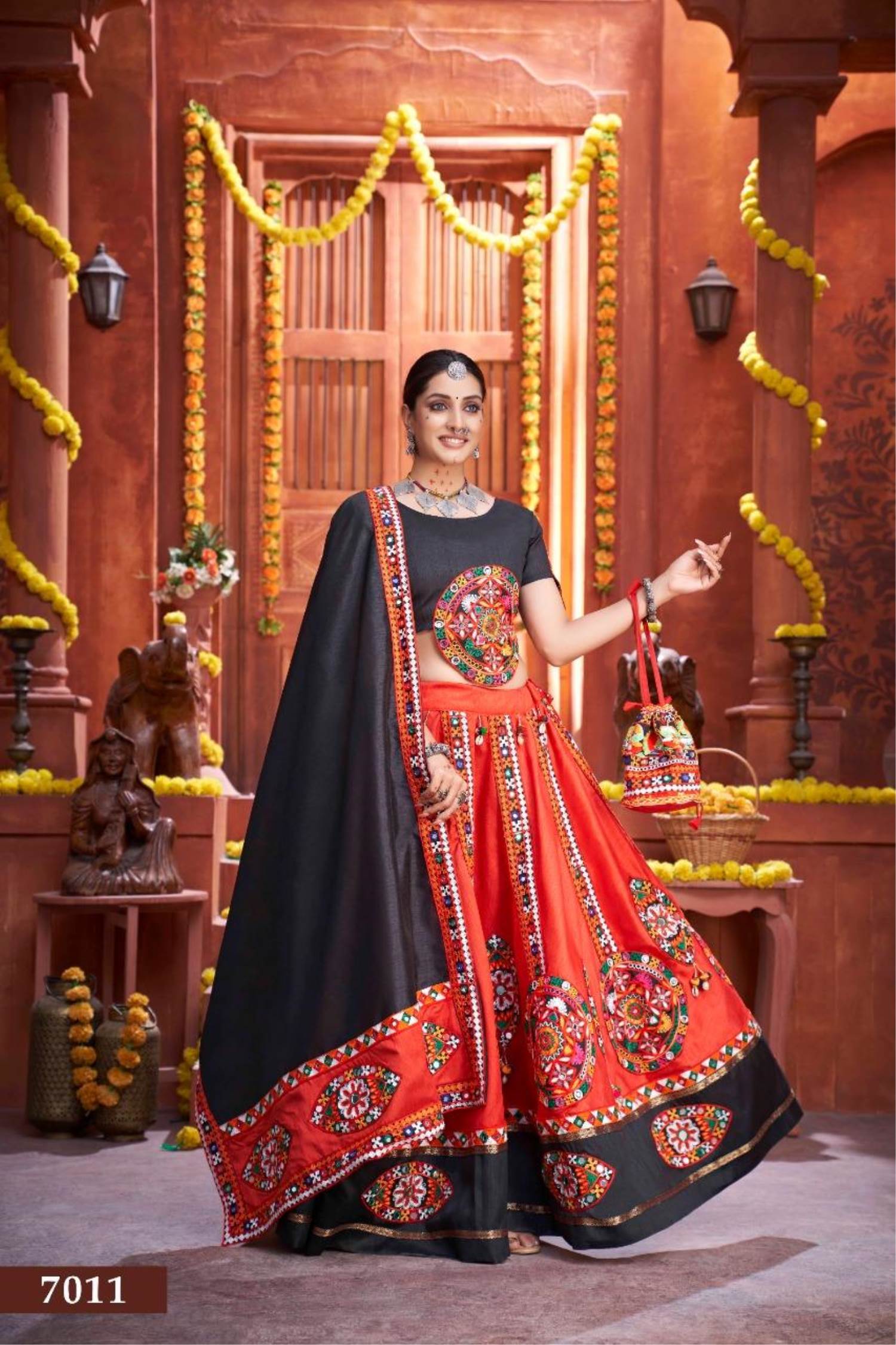 Namah Trendz Jacquard Top Dyed Kali Silk Lehenga Choli at Rs 799 in Surat