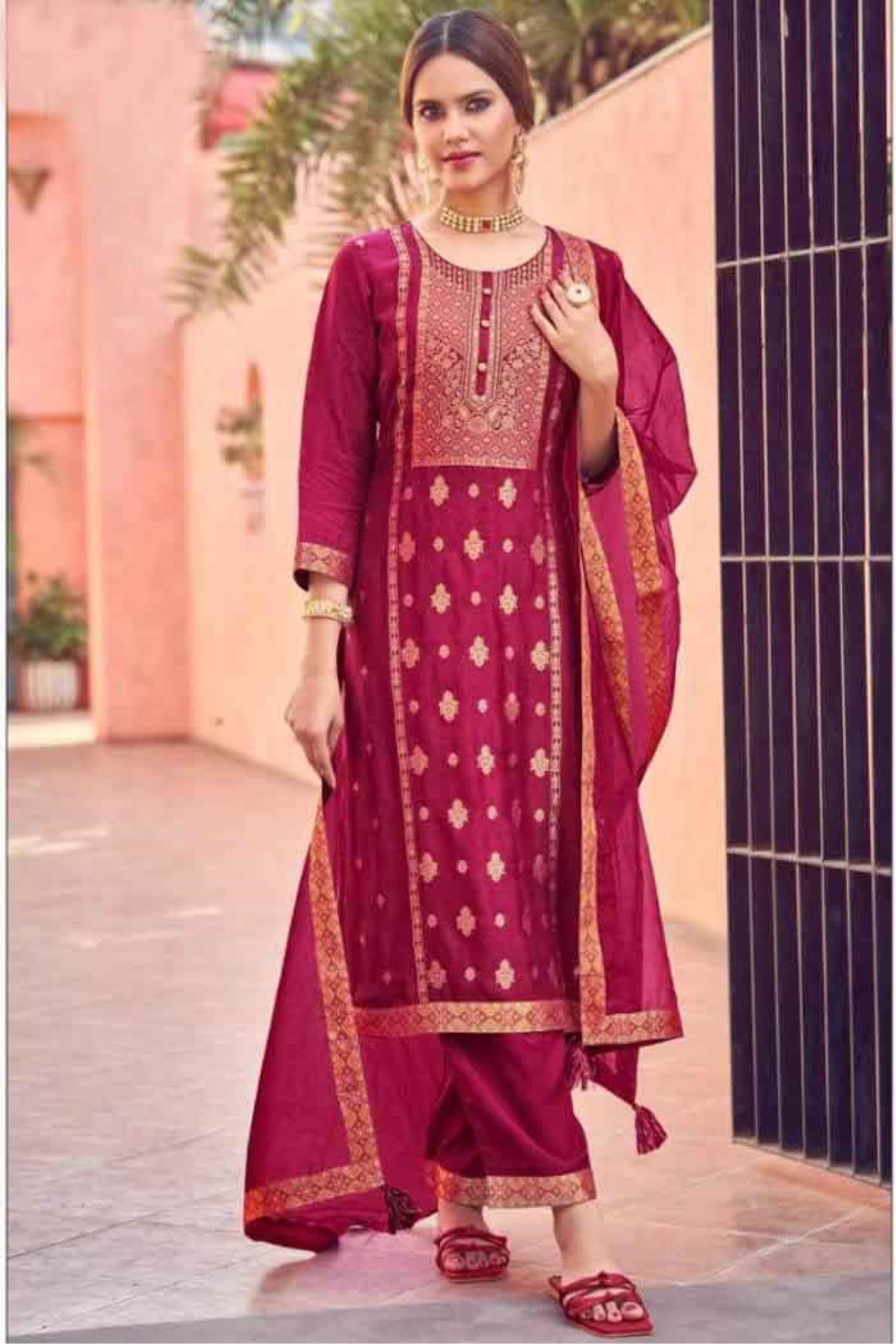 Marjanata Color Casual Wear Designer Kurti Set :: ANOKHI FASHION