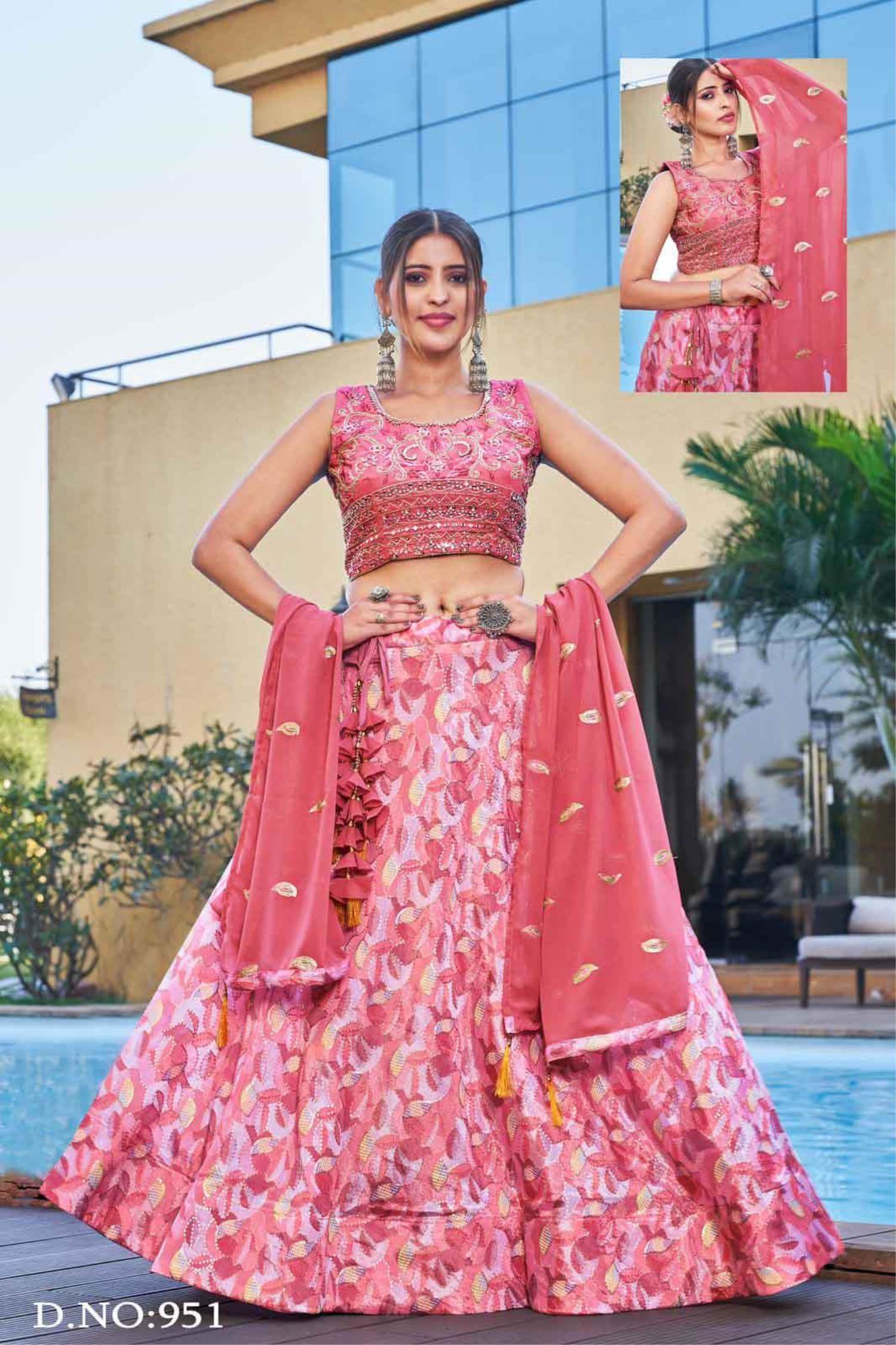 Peach Color Soft Net Lehenga Choli Indian Ethnic Wedding Wear Lengha Chunri  Sari | eBay