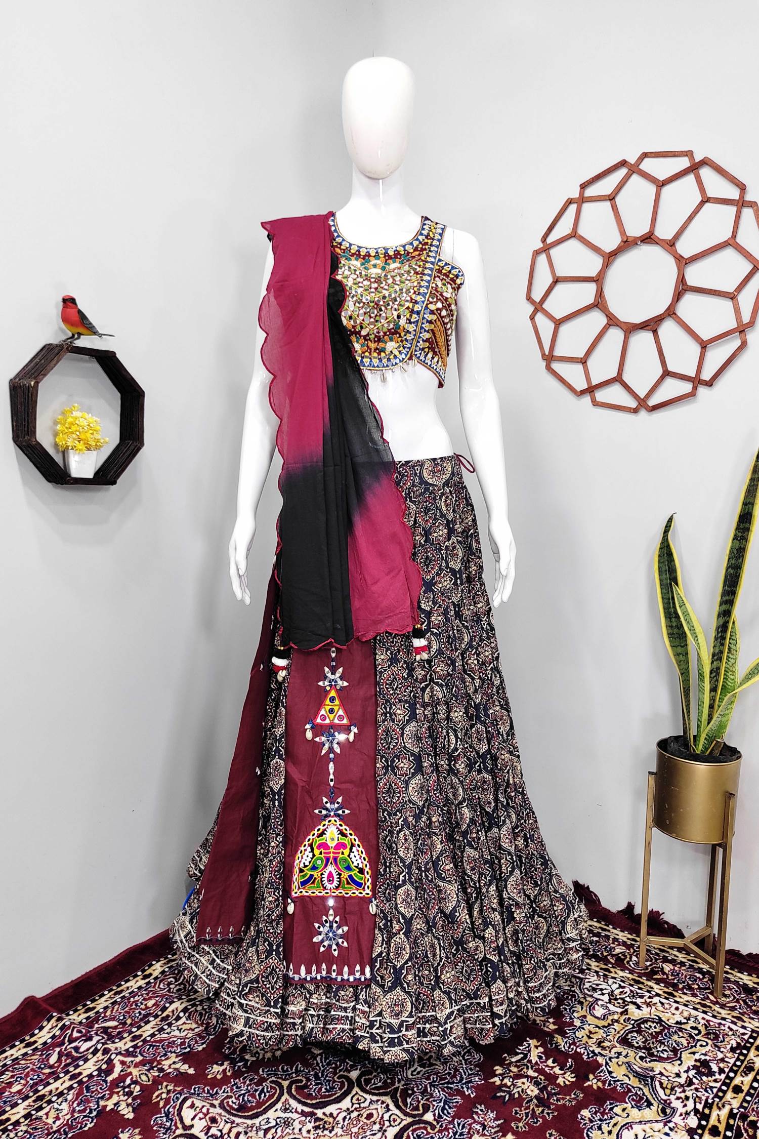 Maroon Color Party Wear Designer Lehenga Choli :: ANOKHI FASHION