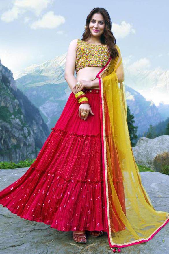 Rani Pink Lehenga Choli for Women Latest Indian Wedding - Etsy Norway