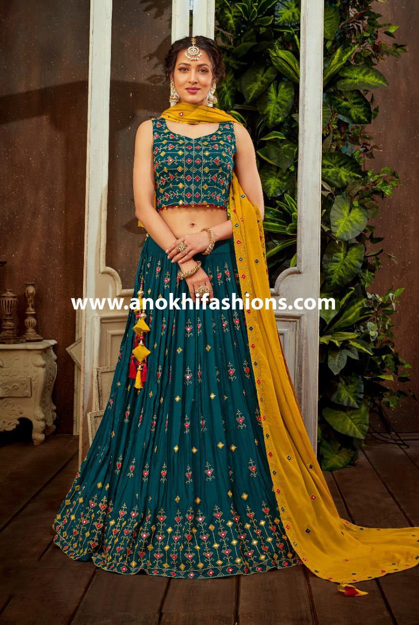 Indian Traditional Lehenga Choli in Tussar Silk Fabric Designer Lengha  Choli Sabyasachi Lehenga Bridesmaid Lehenga - Etsy Norway