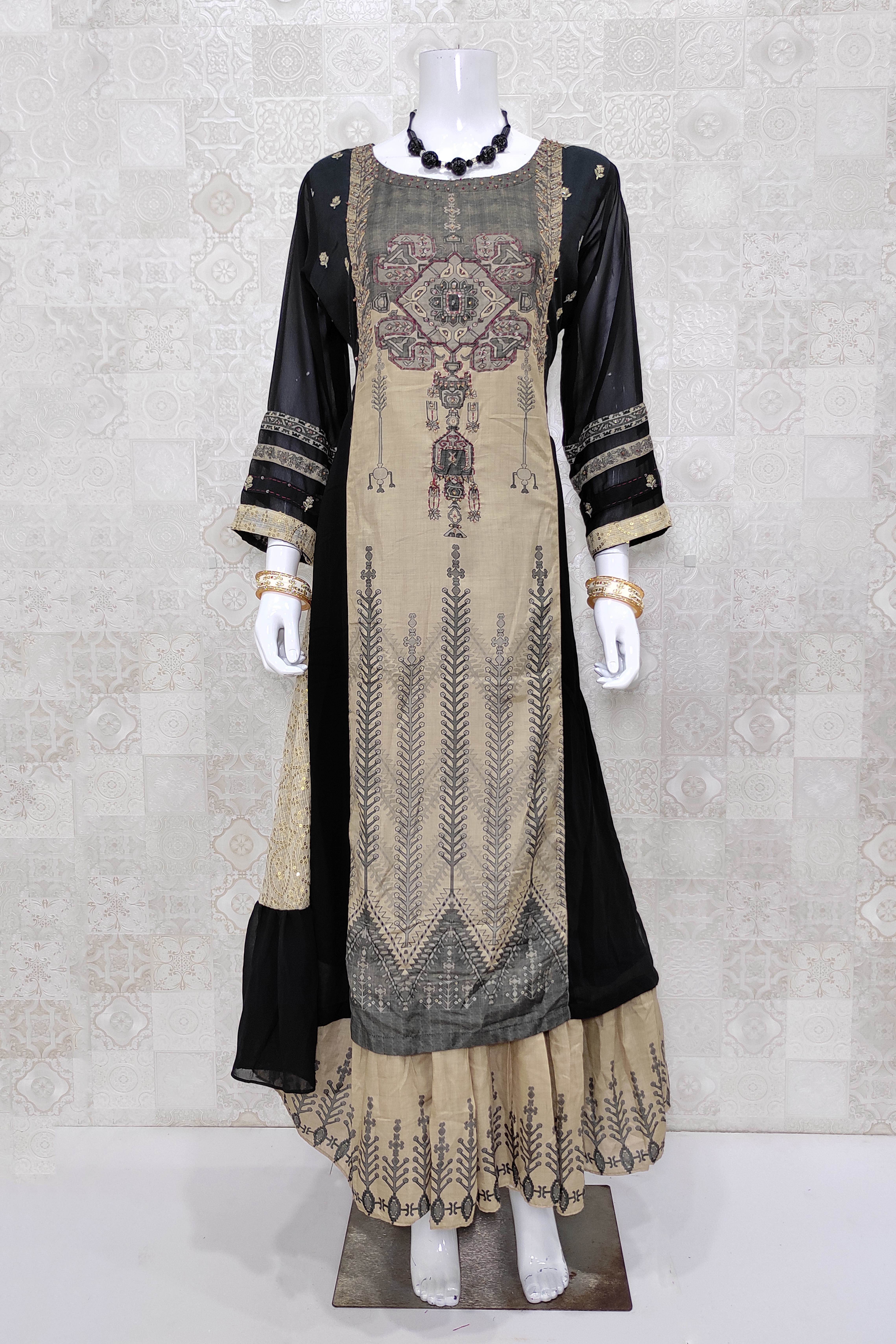 New arrival salwar-kameez....superb colour combination of black and grey,and  machine embroidery wor… | Desi clothes, Indian outfits, Pakistani salwar  kameez designs