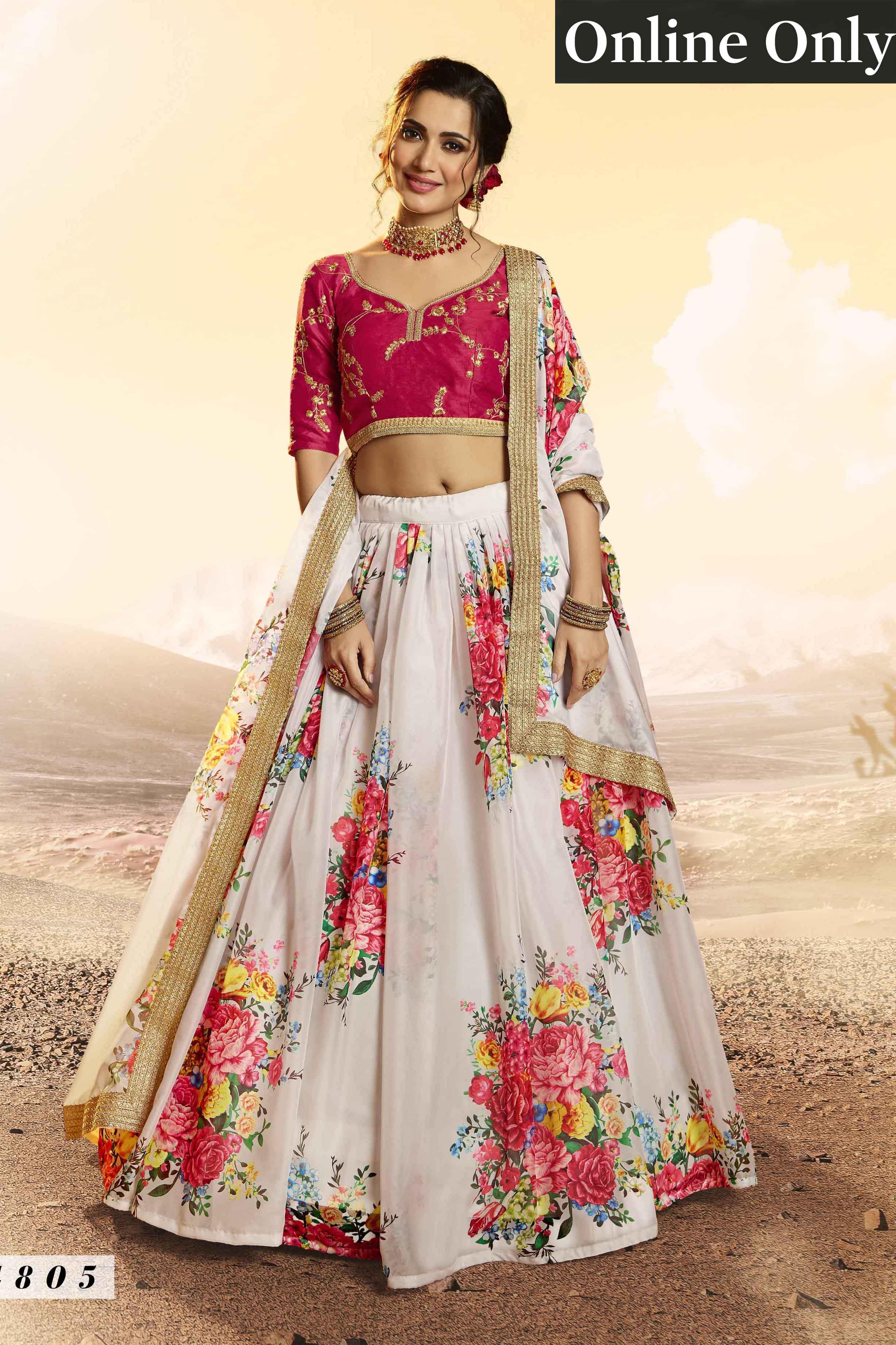 Net And Georgette Stitched Party Wear Designer Lehenga Chunni at Rs 5000 in  Noida