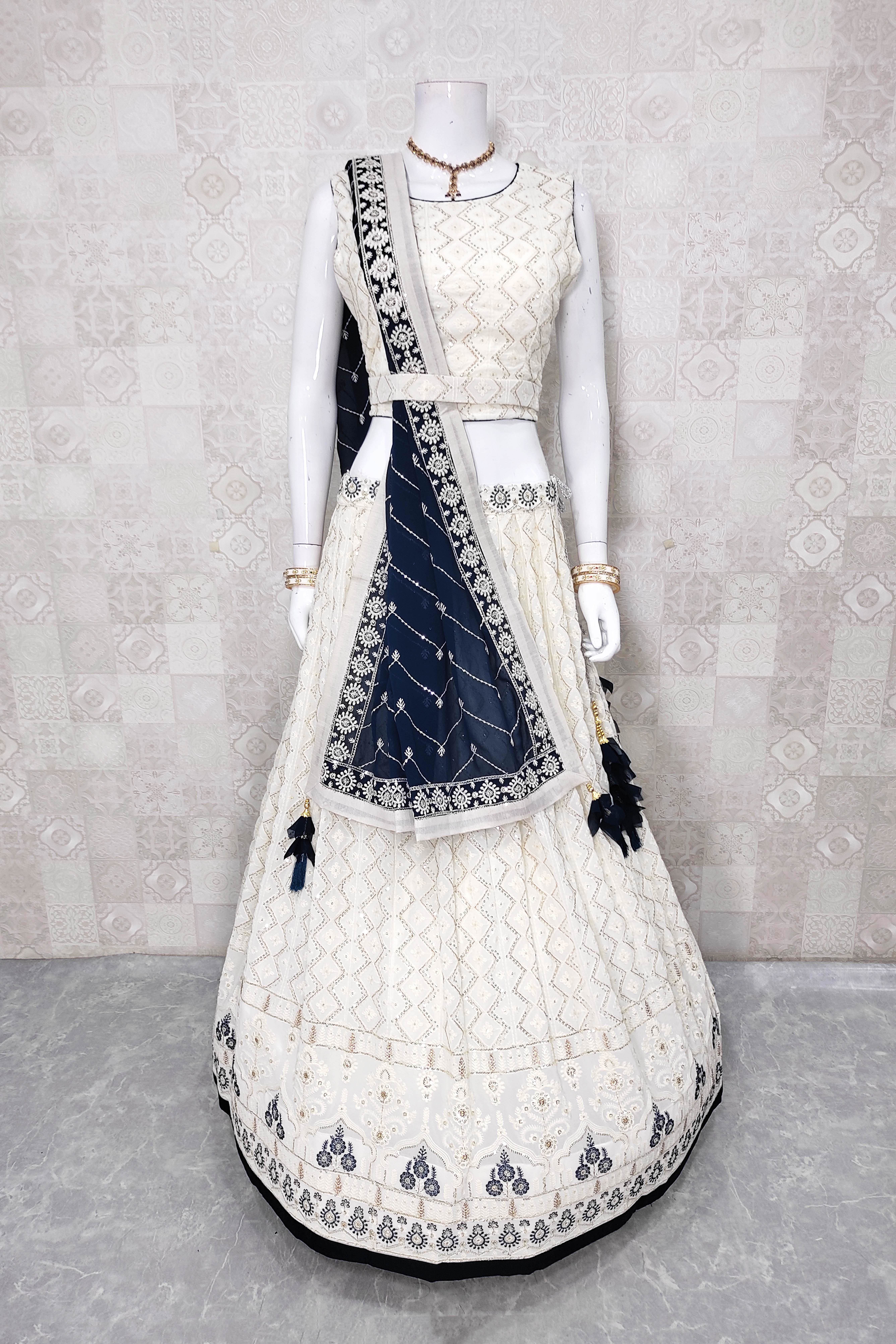 Indian Wedding Dress Party Wear Lehenga Ready to Wear Lehnga With Velvet  Long Blouse - Etsy