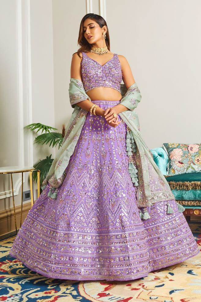 Buy Enticing color Lehenga Choli for Reception Online : USA, UK -