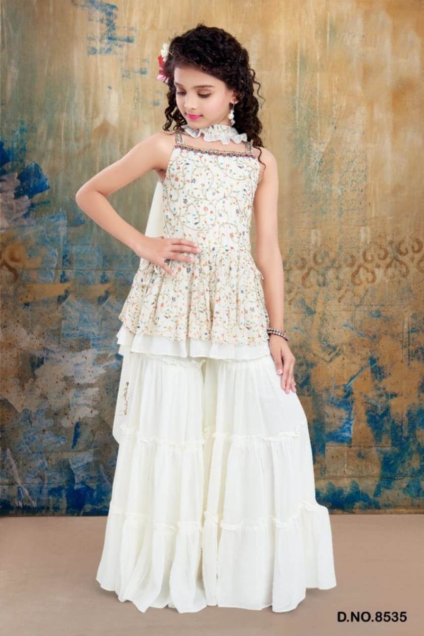 White indo sales western gown