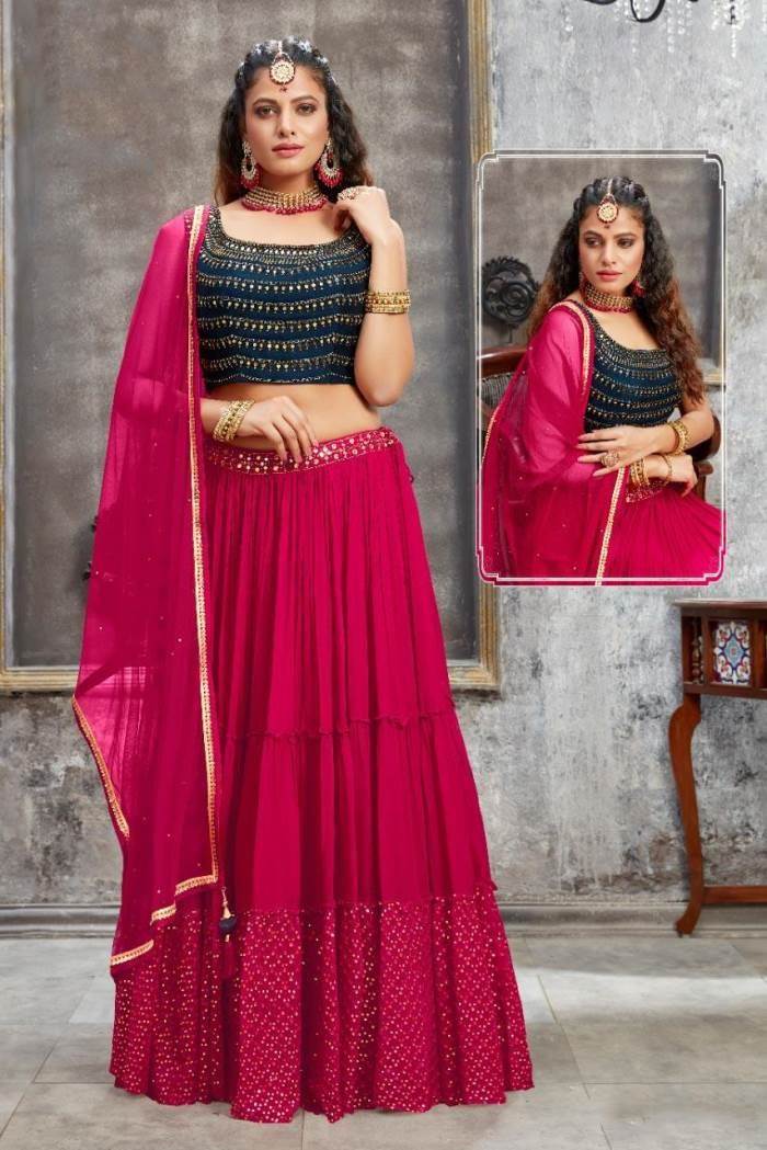 12538 LATEST PARTY WEAR PURE COTTON DESIGNER LEHENGA WITH PEPLUM STYLE TOP  SUPPLIER IN INDIA USA UK - Reewaz International | Wholesaler & Exporter of  indian ethnic wear catalogs.